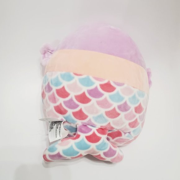 Denise the Mermaid Squishmallow Plush 8" Purple Hair Pink Sparkly Shell Top - Picture 3 of 4